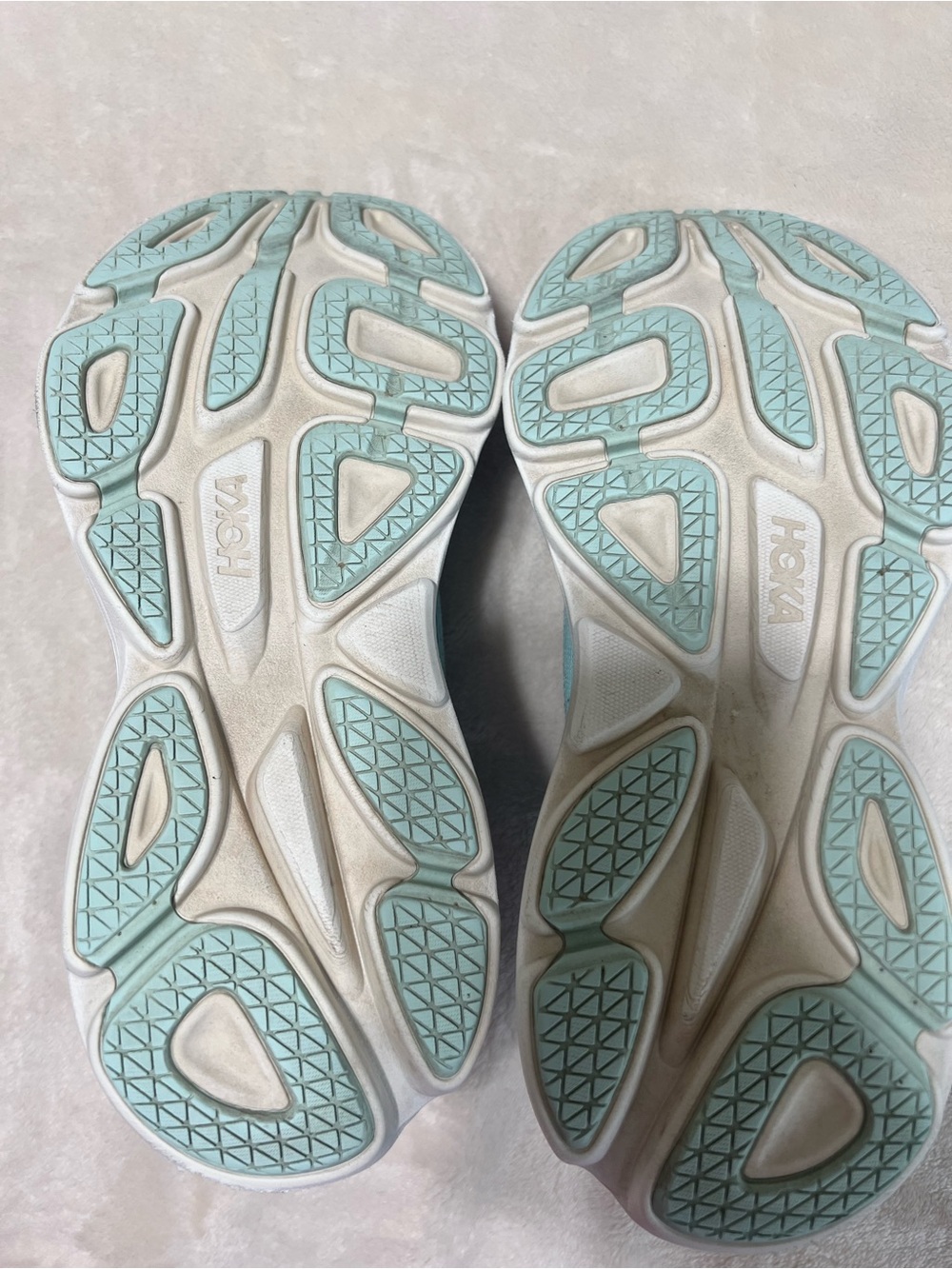 HOKA Bondi 8 Women’s 7.5 Blue Aqua Purple Max Cushion Running Walking Shoes - Picture 9 of 9